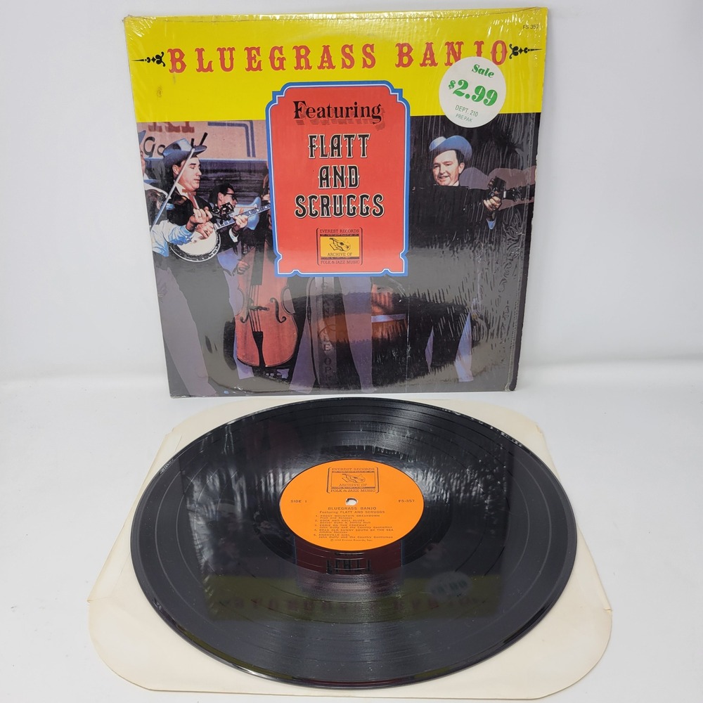 Flatt & Scruggs Bluegrass Banjo Folkways‎ Records Vinyl LP FS 357